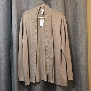 NWT- Chicos Tan Cardigan Size 4 (XXL)